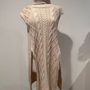 Elegant Cream Cable Knit Sweater